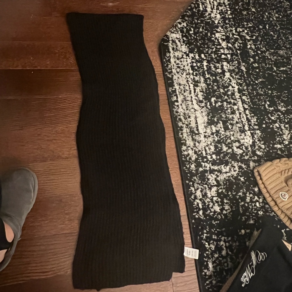 open edit black knit scarf worn once make an offer!